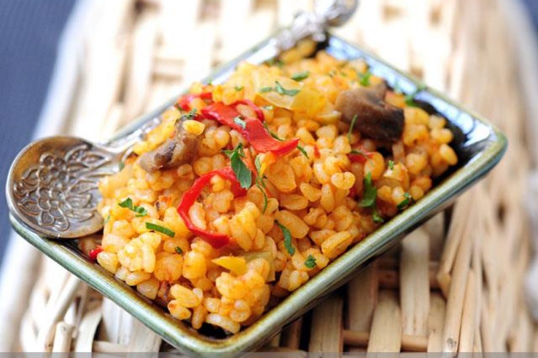 Mantarlı Bulgur Pilavı